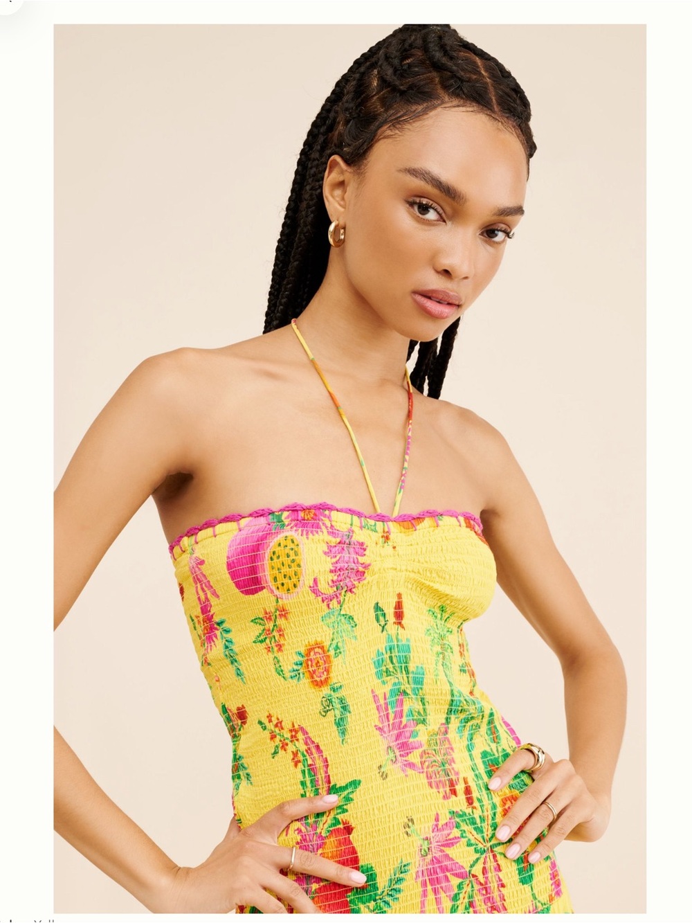 Farm Rio Delicate Fruit Garden Halter Maxi - Picture 4 of 12